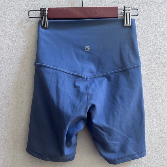 Lululemon Align Blue High Rise Short 6" NWOT Size 2 - Picture 2 of 4